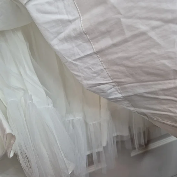 Reset By Jane White Square-Neck Corset Bodice dress Size Large - Picture 5 of 9